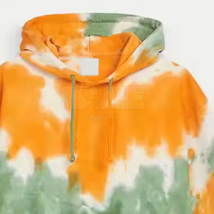 Diseño personalizado Tie Dye Hoodie Último diseño Tie Dye Hoodie Algodón Poliéster Hecho Tie Dye Hoodie - Product Image 5