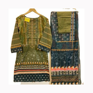Salwar Kameez en soie Georgette brodée blanche élégante, réversible, avec dupatta rose, vêtements traditionnels indiens pakistanais pour femmes, pour mariage - Product Image 2