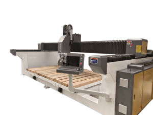 Hmi मल्टीफंक्शनल cnc सॉफ्टवेयर 5 अक्ष सॉवजेट स्टोन कटिंग मशीन के लिए संगमरमर के काउंटरटॉप इंजन 10 kw पावर 3 साल की वारंटी - Product Image 1