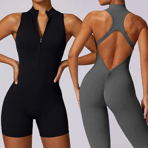 Venta al por mayor de personalización de 3 piezas de ropa activa Set Mujeres Gimnasio Entrenamiento Conjuntos de yoga sin costuras - Product Image 2