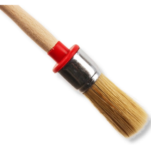 Beech Wood <b>Round</b> Ring Paint <b>Brush</b> Set 20/25/30/50 mm Sanded Handle Mixed Bristle Wholesale Custom Logo - Product Image 3