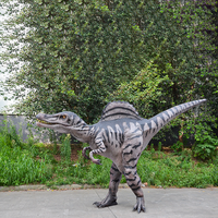 Costume de dinosaure animé réaliste pour adultes Dino animatronique pour parc d'attractions