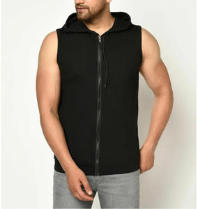 Venta superior Su propio logotipo Nuevo estilo Estilo único GYM Sudadera con capucha Cliente Precio bajo Gimnasio Sudaderas con capucha sin mangas Hombres - Product Image 4