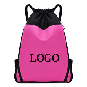 2023 diseño personalizado promocional impermeable gimnasio mochila con cordón poliéster deportes almacenamiento entrenamiento mochila con cordón bolsa - Product Image 5