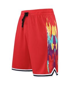 Pantalones cortos deportivos con estilo para hombre, pantalones cortos de baloncesto sueltos de media longitud, logotipo personalizado, secado rápido, poliéster, transpirable, envío DDP - Product Image 1