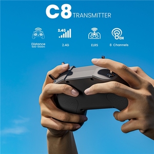 STARTRC C8 8CH Transmisor <span class=keywords><strong>de</strong></span> Drones, <span class=keywords><strong>Simulador</strong></span> FPV, Control Remoto con Empuñadura <span class=keywords><strong>de</strong></span> Carreras, Compatible con Aviones RC, <span class=keywords><strong>Barcos</strong></span>, Quadcopters, ABS <span class=keywords><strong>PC</strong></span> - Product Image 5