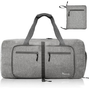 Bolsa de lona impermeable a la moda con compartimento para zapatos, bolsa de almacenamiento organizadora de ropa plegable para la noche - Product Image 1