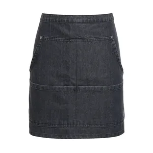 Custom Merchandising Jeans Stitch <b>Denim</b> <b>Apron</b> - Product Image 3