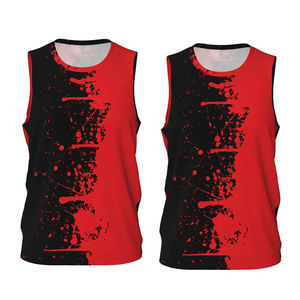 COSH Custom Printed Basketball Uniform Latest Sublimation Polyester Fabric Rib Round Neck Sleeveless Jersey <b>Elastic</b> <b>Waistband</b> - Product Image 1