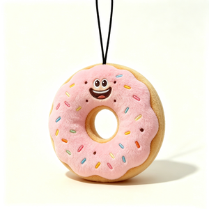 Custom Donut-Shaped Plush Halloween Coin <b>Purse</b> with PP Cotton Filling Unisex Baby Accessory - Product Image 2