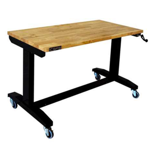 Table en bois à hauteur réglable pour garage de mécanicien Bureau de levage réglable de haute qualité Supports de bureau d'atelier robustes - Product Image 1