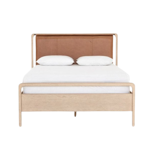 Juego de cama de muebles de dormitorio de madera de teca Cama de madera para muebles modernos para el hogar - Product Image 1