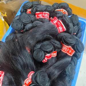 Letsfly $3.05 ผมตรง 10 นิ้ว ราคาถูก ขายดี ผมแท้ 100% แบบมัด  ผมนุ่ม ผมมาเลเซีย เรมี่ สำหรับต่อผม ขายส่ง - Product Image 5