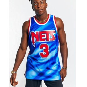 Maillots de basket-ball de qualité supérieure, respirants, grande taille, manches courtes, séchage rapide, imprimés, vente en gros personnalisée - Product Image 2