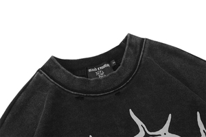 Camiseta RoughPlay Soul con Estampado de Diamantes en Tinta Blanca, Algodón Transpirable, Marca de Moda Urbana, Manga Corta - Product Image 6