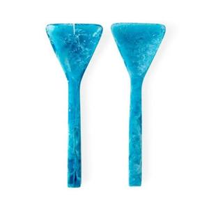 Ensemble cuillère et fourchette à salade écologiques faits à la main, logo personnalisé, personnalisable pour la vaisselle, la table, la résine, la cuisine à domicile - Product Image 1