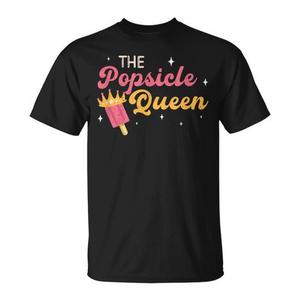 T-shirt The Popsicle Queen nera unisex per adulti taglia media - Product Image 1