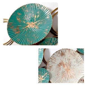 Ak métal fer abstrait mer vert dernier Art mural suspendu - Product Image 3