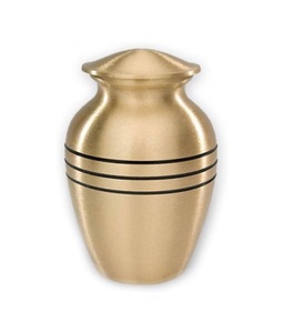 <b>Keepsake</b> Small Urns <b>for</b> Urns Dignity Gold Extra Small Metal Cremation - Blue Urns <b>for</b> <b>Ashes</b> Adult Male & Female - Product Image 3