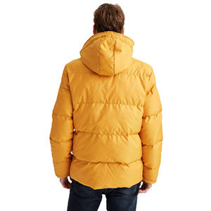 Veste matelassée écologique à capuche pour homme, nouvelle arrivée d'hiver, logo personnalisé, taille plus, parkas en gros, 100% polyester - Product Image 4