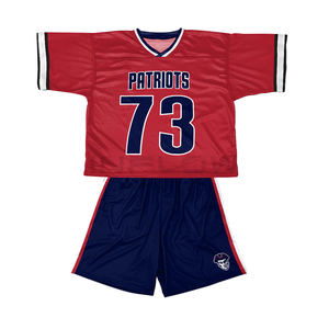 Meilleures ventes Design personnalisé 100% Polyester Lacrosse Jersey Vêtements de football personnalisés Uniformes de football américain Pinnies - Product Image 2