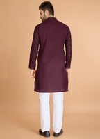 Collection Kurta en soie formelle brodée pour hommes à séchage rapide pour adultes vêtements de fête et de fête vêtements indiens et pakistanais