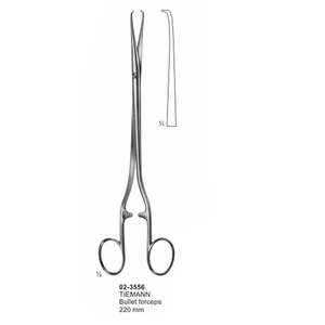 คีมกระสุนปืน Tiemann ขนาด220มม. เครื่องมือผ่าตัดระดับพรีเมียมทำจากสแตนเลส - Product Image 1