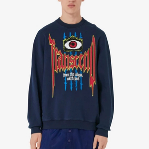 SIGH-Sudadera de manga larga con logo personalizado para hombre, jersey de cuello redondo, color blanco - Product Image 2