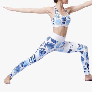 2024 colores personalizados, ropa de gimnasio para mujer, conjuntos de Yoga, 2 uds., estilo sin costuras y superior, de talla grande, conjuntos de Fitness para gimnasio de cintura alta para mujer, conjuntos de yoga - Product Image 1