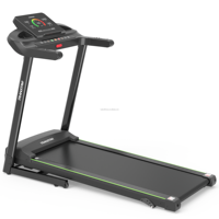Tapis roulant pliable intelligent populaire avec écran LCD, capteur de fréquence cardiaque, 12 programmes, machine de marche et de course pour l'entraînement cardio en intérieur