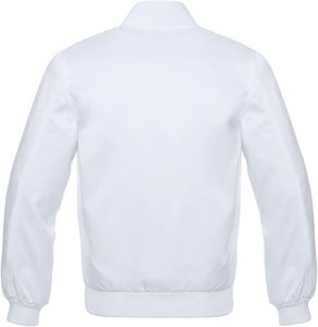 ODM OEM Service Men's Standard <b>Weight</b> Satin Oversized Bomber Jacket Custom Embroidery Street Style <b>Stand</b> Collar Quick Dry - Product Image 4