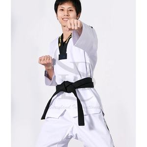 Uniforme de Taekwondo Jiu Jitsu Kimono Taekwondo Gis con diseño personalizado entrenamiento Gi venta al por mayor uniforme de Taekwondo hecho a medida - Product Image 5