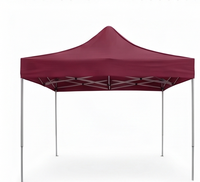 Tente de réception pliante 3x3 m en aluminium, imperméable, robuste, toutes saisons, pour événements sportifs, intérieurs, expositions et salons professionnels en extérieur