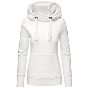 Sudadera con Capucha de Forro Polar Estampada para Hombre, Color Sólido, Corte Ajustado, Cálida para Invierno, con Logotipo Frontal - Product Image 2