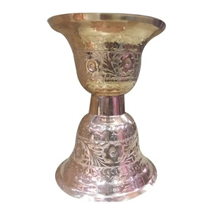 ชามทองเหลืองโบราณแบบพ่นลาย พร้อมลวดลายสลักและขัดเงา สำหรับตกแต่ง ของตกแต่งคุณภาพสูงสไตล์อาหรับ Peekdaan - Product Image 1