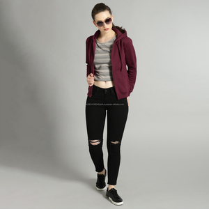 Sudaderas Largas para Mujer Fit2Fight, Logotipo Personalizado al por Mayor, Impermeables, Transpirables, con Forro Polar, Bordado 3D, Sudadera con Capucha Lisa en la Parte Delantera - Product Image 4