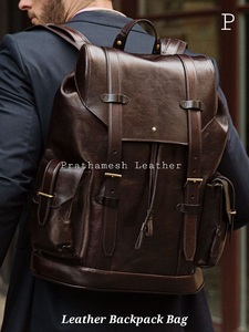 Mochila de cuero genuino Bolsa Seguro Amplio Precio al por mayor Clásico Hecho a mano Negocios Fábrica Directo Descuentos a granel tendencia - Product Image 5