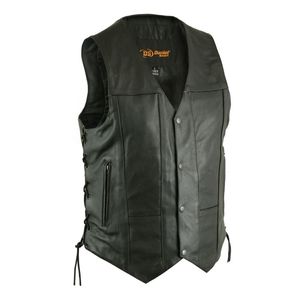 Men's Vintage Retro Style Stand Collar <b>Leather</b> <b>Jacket</b> <b>Winter</b> Waistcoat Embroidery Pocket Decoration Classic Chenille Technics - Product Image 5