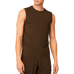 Débardeur court côtelé personnalisé à marque privée pour femme, grande taille, blanc, dos nageur, pour homme - Product Image 4