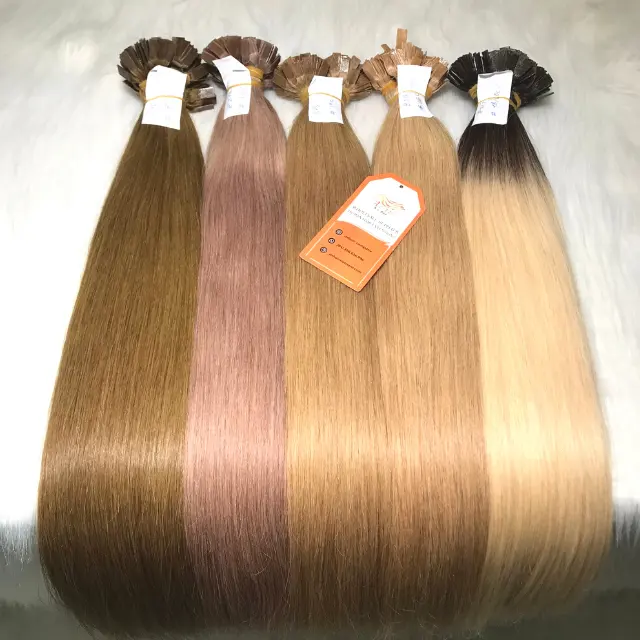 Wholesale High Quality Cuticle Aligned Hair Best Keratin Pre Bonded Flat Tip /U tip /I Tip Human Hair Extensions