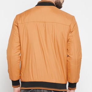 Veste bomber d'hiver pour homme de haute qualité, respirante, à séchage rapide, avec logo personnalisé sur le devant, 100% polyester, vente en gros, pour vente en ligne - Product Image 3
