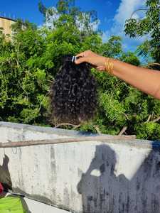 Haute qualité 100% paquets de cheveux bouclés indiens vierges non transformés 18 pouces South Temple cheveux indiens bouclés Extensions de cheveux humains - Product Image 6