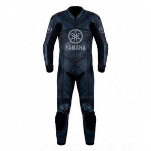 Combinaison de course professionnelle Ramaha pour homme, 1 pièce, en cuir de vache véritable/cuir de kangourou, sur mesure, avec combinaison intégrale/traje niveau 2 CE - Product Image 1