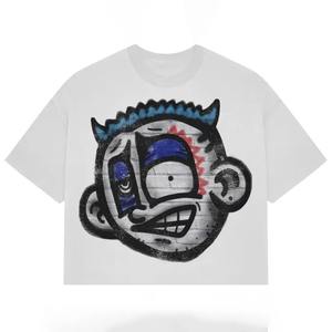 เสื้อยืดผู้ชายพิมพ์ลายกราฟฟิกเสื้อยืดวินเทจผ้า100% เฮฟวี่เวท DTG ผ้าคอตตอนพิมพ์ลายกรดซักได้ตามต้องการ - Product Image 2