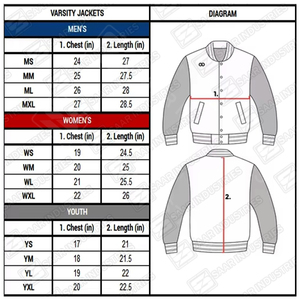 Veste universitaire résistante, confortable, respirante, en laine, couleur et taille personnalisées, réversible, coupe-vent, logo frontal - Product Image 5
