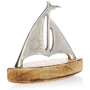 Forma de barco hecha a mano Diseño único Adorno decorativo de Navidad Estante y adorno de mesa Decoración para el hogar Material de alta calidad - Product Image 1