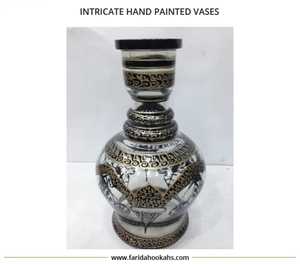 Chichas Farida, nouveau design, chicha en verre faite à la main, peinte à la main avec des motifs égyptiens complexes, vases de luxe Jumbo & Kola pour fumer la chicha - Product Image 5