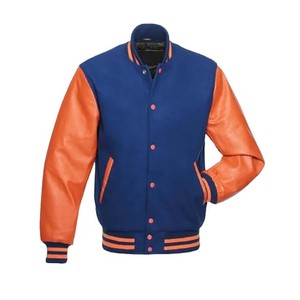 Super calidad moda Casual OEM/ODM bordado poliéster satén Varsity chaqueta liso negro suelto hombres Varsity chaqueta - Product Image 4