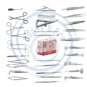 Eye Lid Surgical Instrument Set of 35 Pieces Stainless Steel Reusable Ophthalmology Instruments Class I Eye Instruments Set