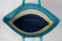 Sac messager bohème en jute fait main de qualité supérieure, sac à main éco-responsable en fibres naturelles pour femme, grande capacité pour l'été